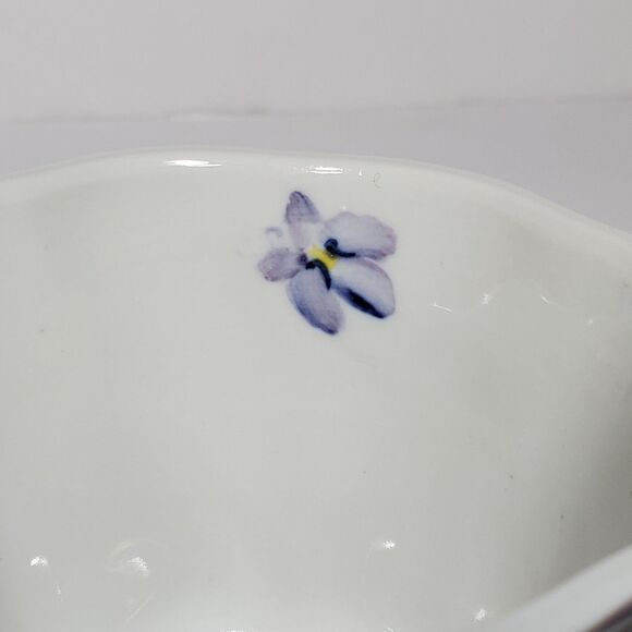 Andrea by Sadek Teacup and Saucer Purple Flowers - Picture 3 of 7